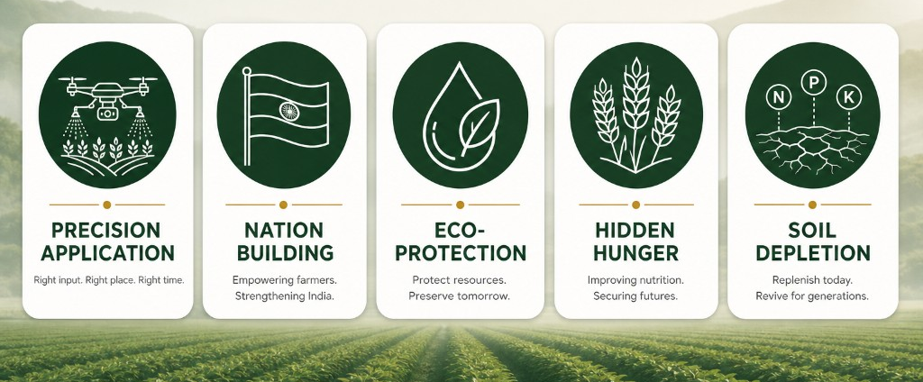 RsAero Agri mission: Precision Application, Nation Building, Eco-Protection, Hidden Hunger, and Soil Depletion